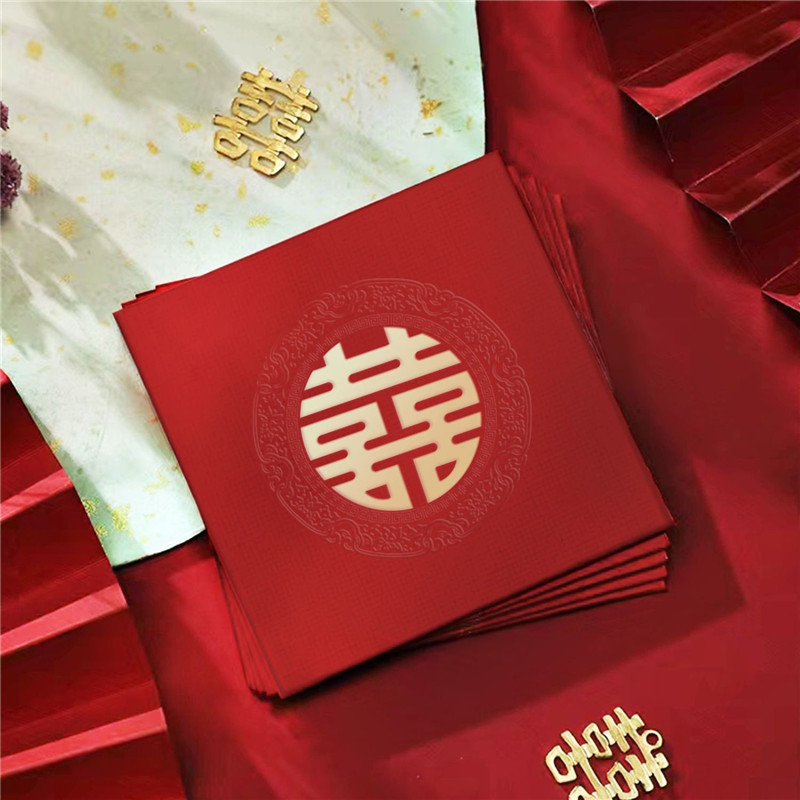 Wedding Envelopes - ซองสีแดง60ชิ้น/เซ็ตสำหรับงานแต่งงานซองเงินปีใหม่ซองจดหมายตกแต่งแบบสากลซองจดหมายสีแดงจีน