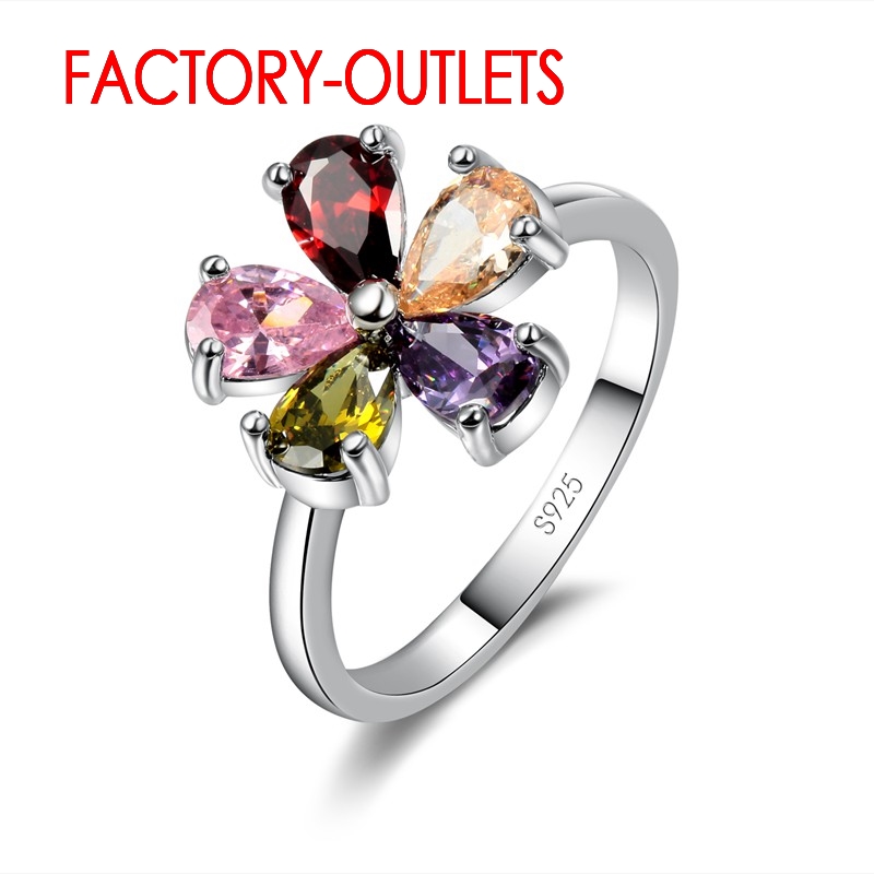 Wedding Z - แหวนหมั้นชุดเจ้าสาว 925 เงินสเตอร์ลิงแฟชั่นเครื่องประดับ CZ Cubic Zirconia