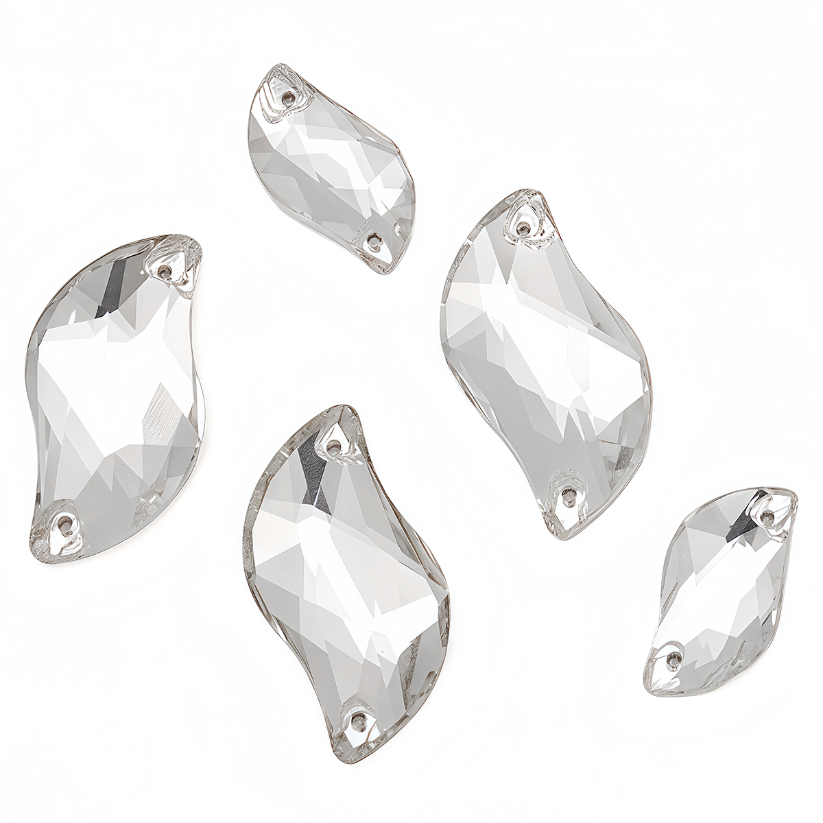 S รูปร่างเย็บบน Rhinestone แก้ - Wedding Vendor บทวิจารณ์และราคา