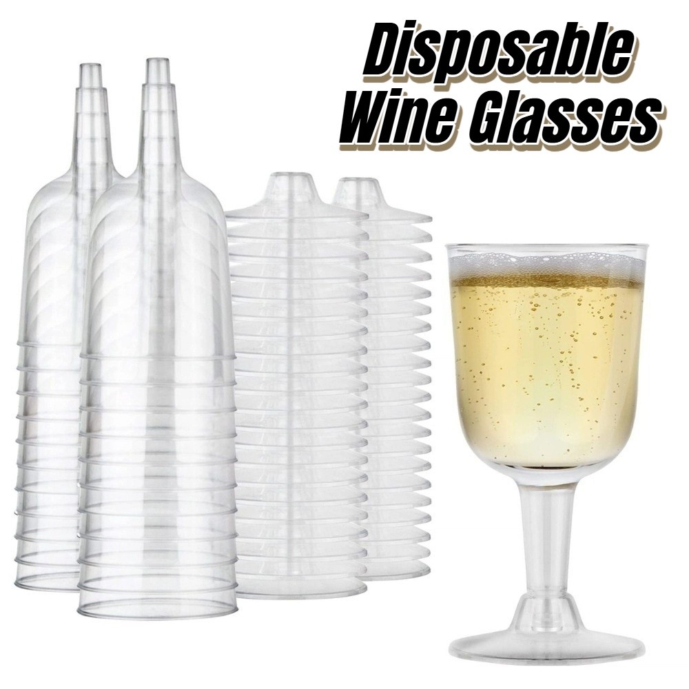 25 ชิ้นแก้วไวน์แบบใช้แล้วทิ้งโ - Champagne Tower Set บทวิจารณ์และราคา