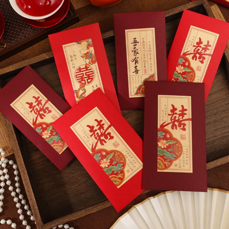 ซองจดหมายสีแดงสำหรับงานแต่งงาน - Wedding Envelopes บทวิจารณ์และราคา