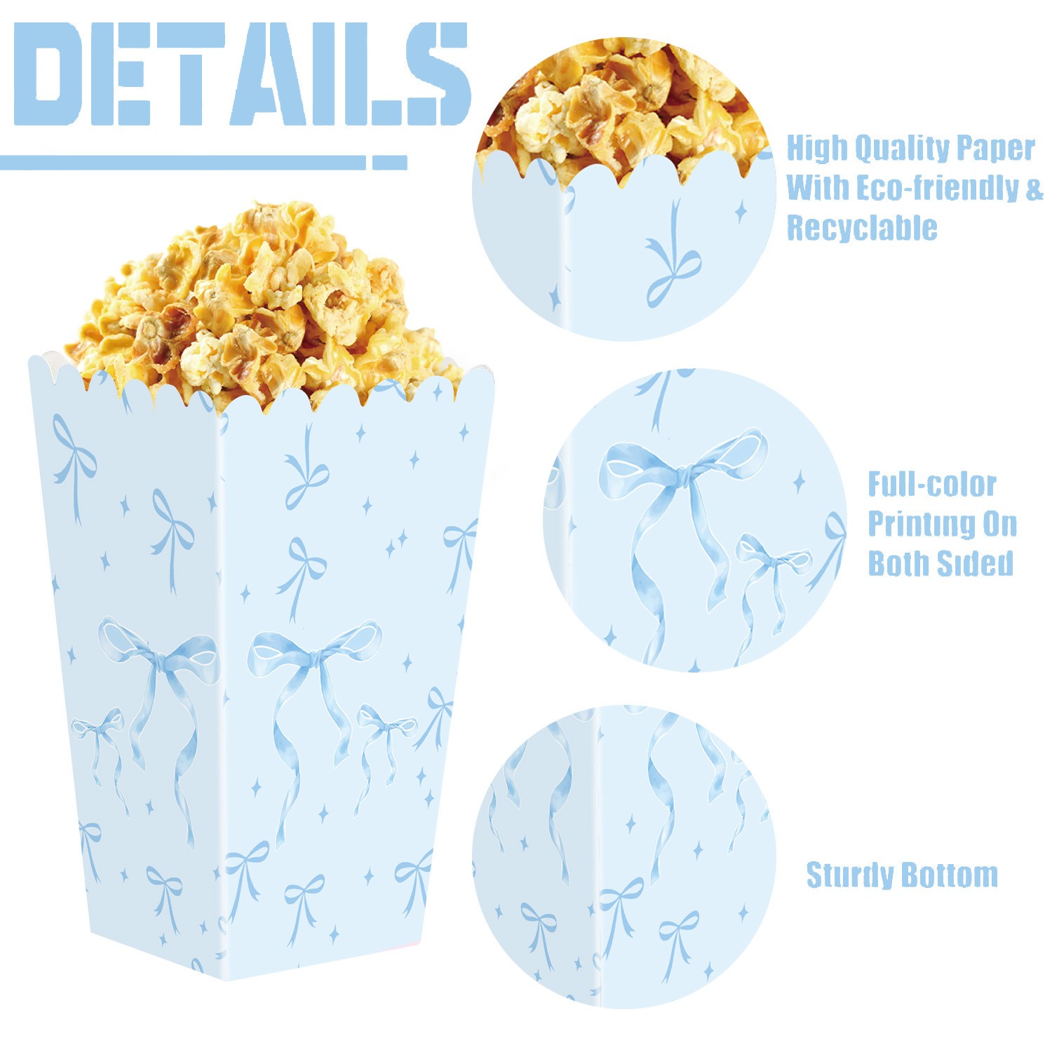 Blue Bow Birthday Party Decor  - Confetti Balloon Set บทวิจารณ์และราคา