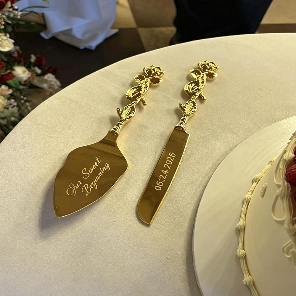 ชุดมีดตัดเค้กแต่งงานพร้อมแกะสล - Champagne Tower Set บทวิจารณ์และราคา
