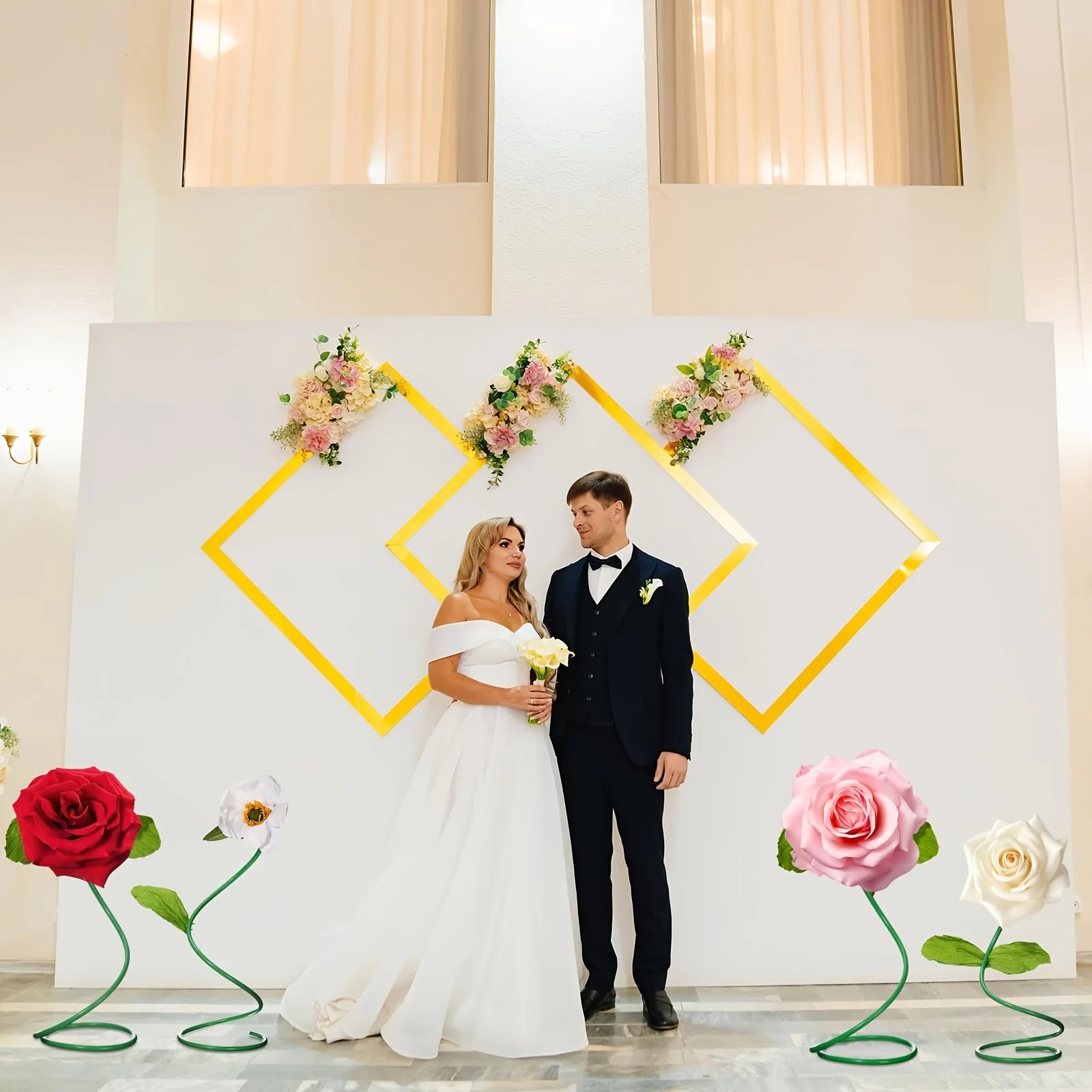สายยางดอกไม้ที่สามารถดัดงอและต - Wedding Balloon Arch บทวิจารณ์และราคา