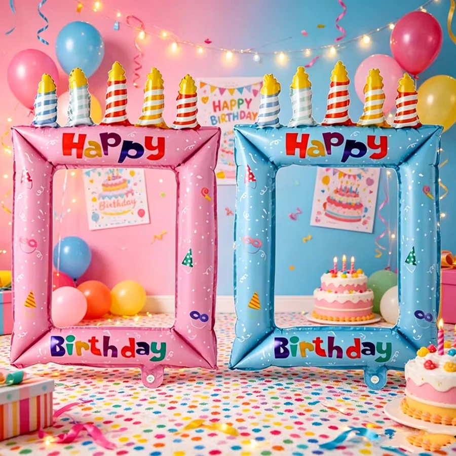 1/2 ชิ้น ลูกโป่งฟอยล์กรอบรูปสี - Confetti Balloon Set บทวิจารณ์และราคา