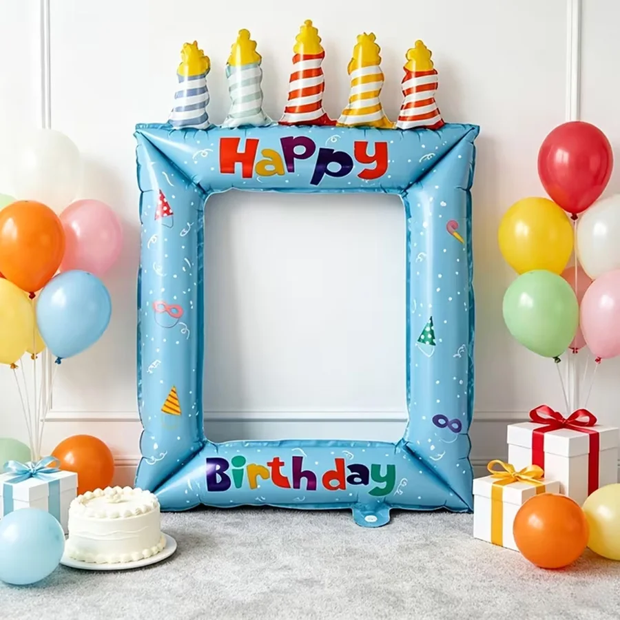 1/2 ชิ้น ลูกโป่งฟอยล์กรอบรูปสี - Confetti Balloon Set บทวิจารณ์และราคา